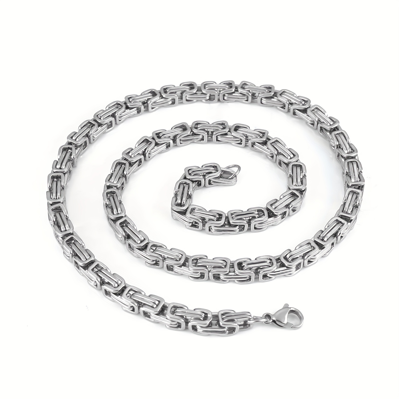 Men's Stainless Steel Emperor Chain Necklace, Fashionable